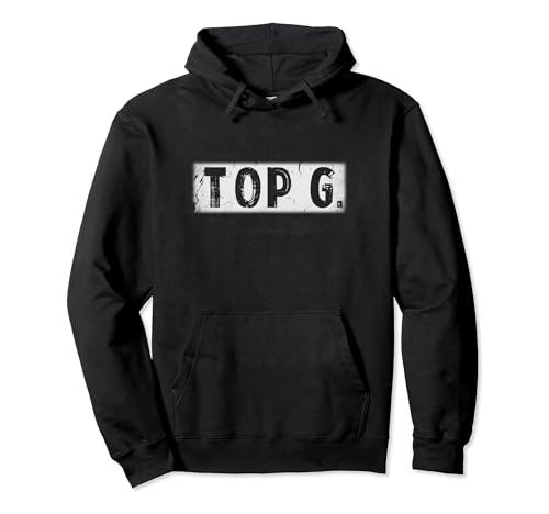 Top g alpha male Vintage white box logo Pullover Hoodie