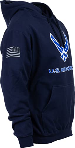 U.S. Air Force Hoody | Licensed United States Airforce Tee Shirt, USAF Airman Veteran Unisex Long Sleeve Hoodie - (Hoodie,XL)