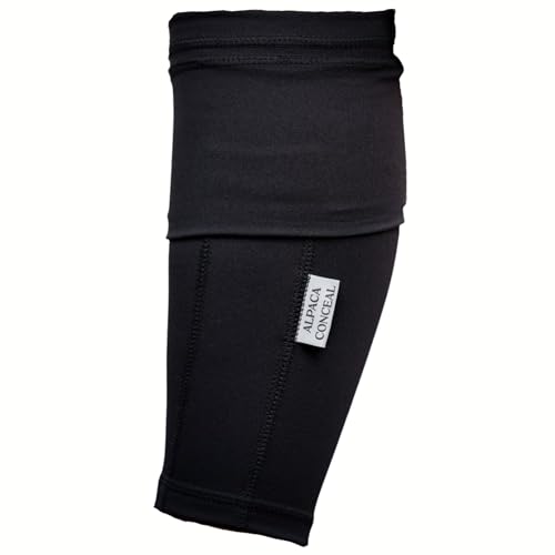 Travel Wallet - Jogging Ankle Stash - Travel Essentials - Anti Theft Travel Pack Pouch to Protect Cash, Cell Phone, and Passport, Fits Insulin, EpiPen -Designed for Running- Alpaca Conceal (Small)