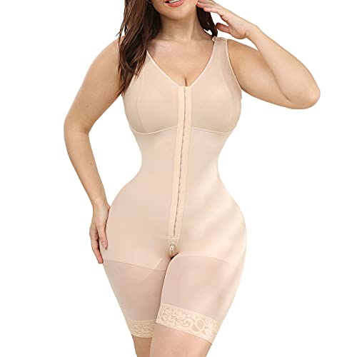 M MYODRESS Shapewear Womens Tummy Control Fajas Reductora Colombianas Full Body Shaper High Waist Bodysuit Thigh Slimmer Butt Lifter Legging Hourglass Faja Bodysuit Compression Garment for Women