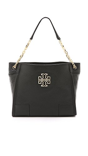 Tory Burch Britten Small Slouchy Ladies Tote- Black