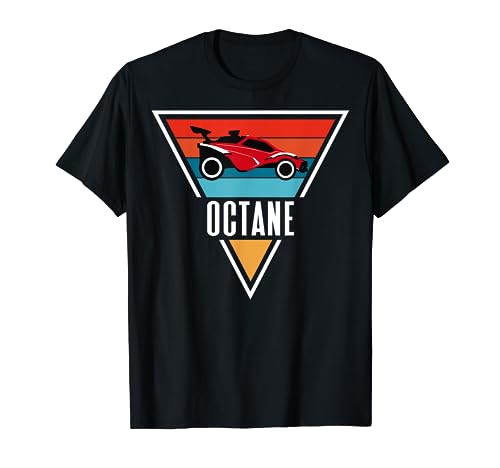 Octane Rocket Soccer Retro Sunset Distressed Graphic Pullove T-Shirt