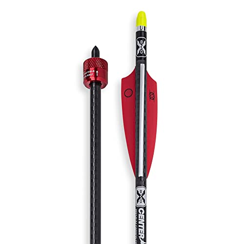 TenPoint Crossbow Discharge Arrow - Includes 20” Carbon Arrow with Alpha-Nock HP, HP Aluminum Bushing, Discharge Collar & Field Tip