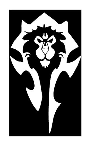 SZADE Ɩ World of Warcraft Horde Ɩ Car Window Ɩ Vinyl Decal Ɩ 3.5' x 5.5' Ɩ Four Colors Option Ɩ SZDH (White)