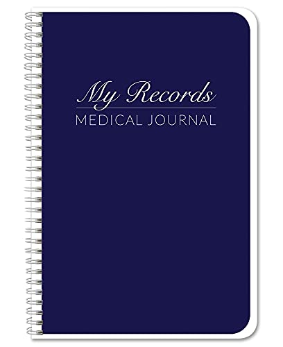 BookFactory Personal Medical Journal/My Medical History Logbook/Daily Medications Log Book/Medicine, Treatment, Doctor Visit Tracking Records - Wire-O, 100 Pages 6' x 9' (JOU-100-69CW-PP-(Medical))