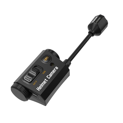 RunCam Helmet Camera,1080P Bendable Action Camera with 7 Hours Recording with App Control for Airsoft Riding Cycling Climbing Outdoor Sports