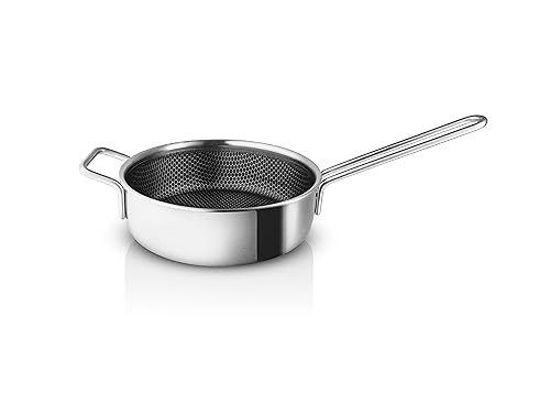 EVA-TRIO | Mosaic sauté pan 24 cm ceramic Slip-Let coating | Pans with a unique surface mosaic pattern Stainless steel at the top and ceramic Slip-Let coating at the bottom | Multi