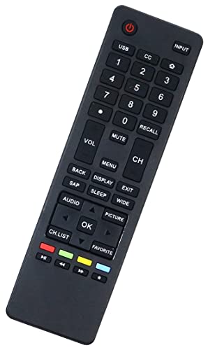Universal Remote Control HTR-A18M Replacement for HAIER LCD LED TVs 32D3000 LE32M600M20 LE24M600M80 LE24F33800 LE39F32800 LE39M600M80 40D3500M 48D3500 LE48M600M80 LE50M600M80 55D3550 LE55M600M80