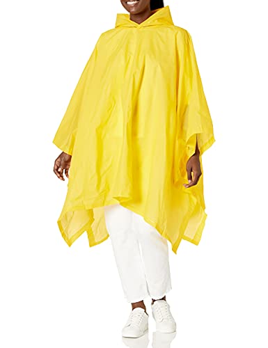 totes One Size Rain Poncho, Yellow