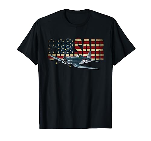 F4U Corsair US American Flag Tshirt T-Shirt