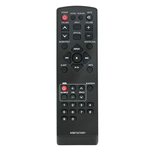 New Replaced Remote Control AKB73275401 for LG Sound Bar Remote Control NB3510A LSB316