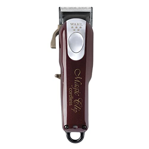 Wahl 5 Star Cordless Magic Clip, Professional Hair Clippers, Pro Haircutting Kit, Clippers for Blunt Cuts, Adjustable Taper Lever, Crunch Blade, Cordless, Lightweight, Barbers Supplies