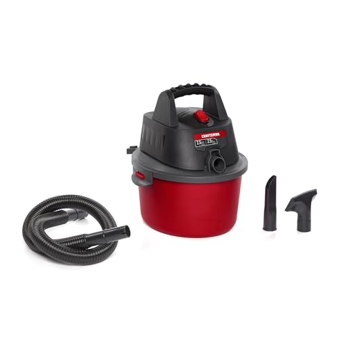 CRAFTSMAN CMXEVBE17250 2.5 Gallon 1.75 Peak HP Wet/Dry Vac, Portable Shop Vacuum with Attachments