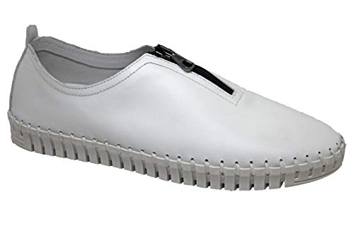 Eric Michael Marlo Women's Shoe (White LEA, EU 39/ US 8-8.5)