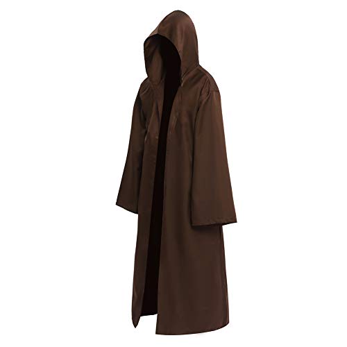 EONPOW Wizard Tunic Hooded Robe Halloween Cloak Cosplay Costumes
