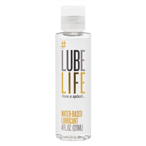 Lube Life Water-Based Personal Lubricant, Lube for Men, Women & Couples, Non-Staining, 4 Fl Oz