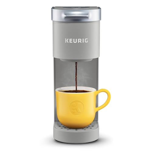 Keurig K-Mini Single Serve Coffee Maker, Studio Gray, 6 to 12 oz. Brew Sizes