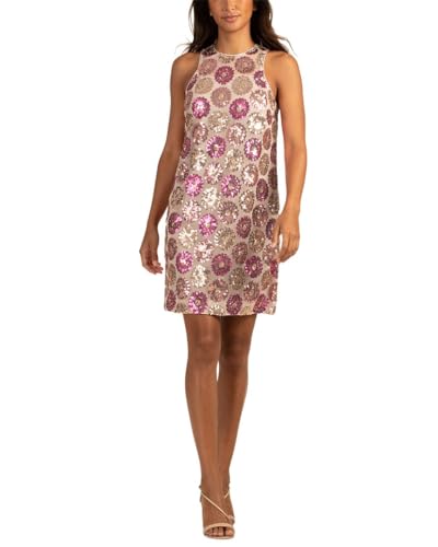 Trina Turk Women's Sequin Dress, Flower Child Multi