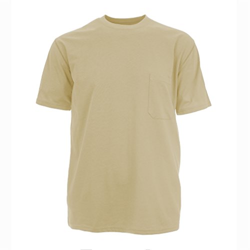 Insect Shield Men's UPF Dri-Balance Short Sleeve Pocket Tee, Wet Sand, XX-Large