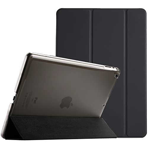 ProCase Smart Case for iPad 2 3 4 Case (Old Model) – Ultra Slim Lightweight Stand Case with Translucent Frosted Back Smart Cover for iPad 2/iPad 3 /iPad 4 –Black