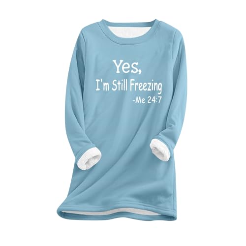 Heated Sweatshirt Women Thermal Shirts for Women Winter Tops for Women Fall Clothes for Women 2023 Cute Hoodies for Women Womens Winter Sweaters Fleece Sweater Women Women Basic Tops