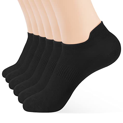 ATBITER Ankle Socks Womens and Men Thin Athletic Running Low Cut No Show Socks With Heel Tab 6/8-Pairs