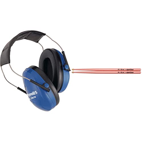 Other Vic Firth Kidphones Non-Electronic Isolation Headphones for Kids & Kidsticks w/Pink Finish