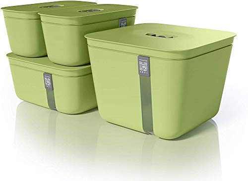 Vacuvita Premium Vacuum Containers Complete Set - Green