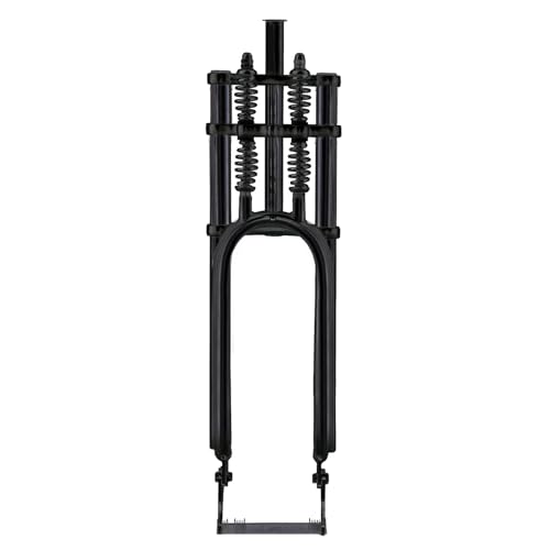 MICARGI Fat Bike Fork,26' Over and Under Dual Spring Classical Fork, Disc Brake Steerer Length: 28.6mmx305mm Threadless, Axle Size: 3/8, Hub Spacing 145mm for 26”29' x3.0 4.0 (FK-GTS-640305145D8-ED)
