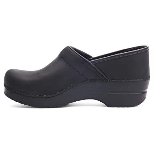 Dansko Women's Professional Black Oiled Clog 9.5-10 M US