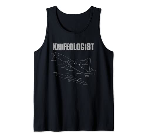 'KNIFEOLOGIST' Funny Knife Maker Bladesmith Blacksmith Tank Top
