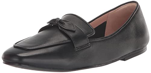 Cole Haan Women's York Bow Loafer, Black Leather, 8