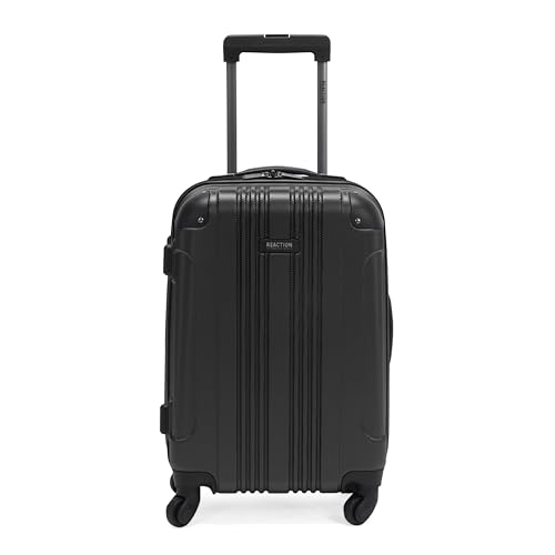 Kenneth Cole REACTION Out of Bounds Lightweight Hardshell 4-Wheel Spinner Luggage, Charcoal, 20-Inch Carry On