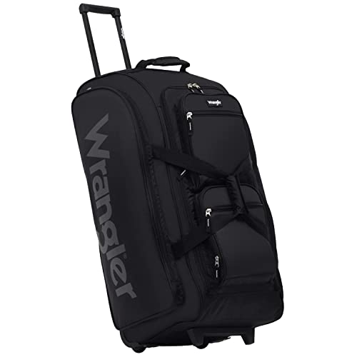 Wrangler 30' Wesley Rolling Duffel Bag, Black