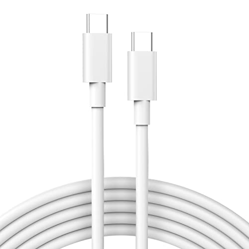 USB C to USB C Cable for MacBook Air MacBook Pro Charger, iPad Pro 13 12.9 11 inch, iPad Air 5 4, Mini 6, iPhone 15 Pro Max Plus, Pixel, Samsung, USBC Type C Fast Charging Cord 6.6FT