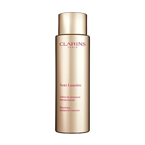 CLARINS Nutri-Lumière Renewing Treatment Essence | Anti-Aging | Exfoliates, Energizes, Smoothes, Hydrates and Visibly Lifts Mature Skin | Preps Skin For Treatments to Follow | 10 Organic Ingredients