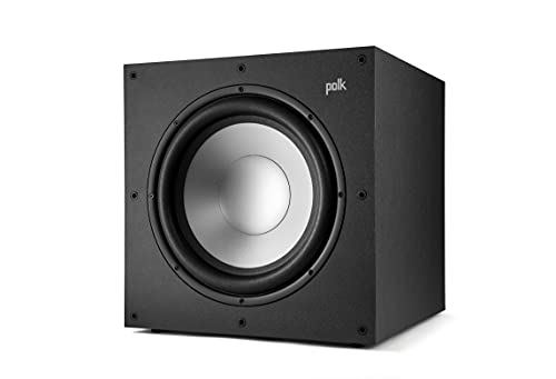 Polk Audio Monitor XT12 Powered Sub (2022 Model) - 12' Dynamic Balanced Woofer & 100W Class A/B Amplifier, Low-Resonance MDF Cabinet & Removable Grille, Dolby Atmos & DTS:X Compatible, Midnight Black