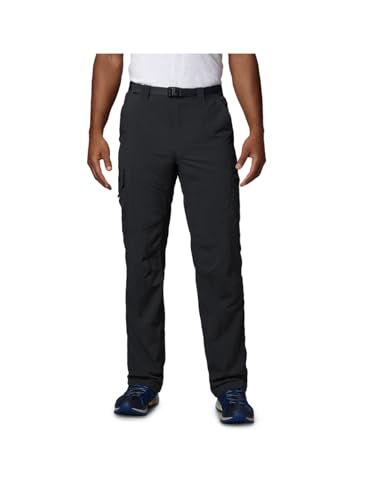 Columbia Men's Silver Ridge Cargo Pant, Black, 34W x 32L