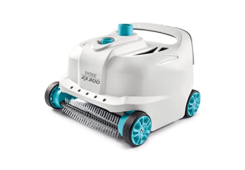 INTEX 28005E ZX300 Deluxe Pressure-Side Above Ground Automatic Pool Cleaner: For Bigger Pools – Cleans Pool Floors and Walls – Removes Debris – Removable Filter Tray – 21ft Tangle Free Hose