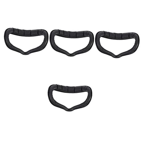 Mikikit 4pcs Vr Mask Accessories Face Pad Replacement Light Phone 2 Breathable Sweat Guard Vr Accessories Vr Lens Cover Facial Pads Vr Headset Sweat-Proof Vr Face Cover Pu Abs Brightener