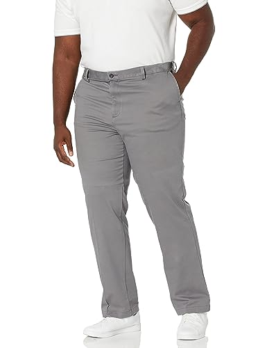 Dockers Men's Classic Fit Easy Khaki Pants (Standard and Big & Tall), Burma Grey, 32W x 32L