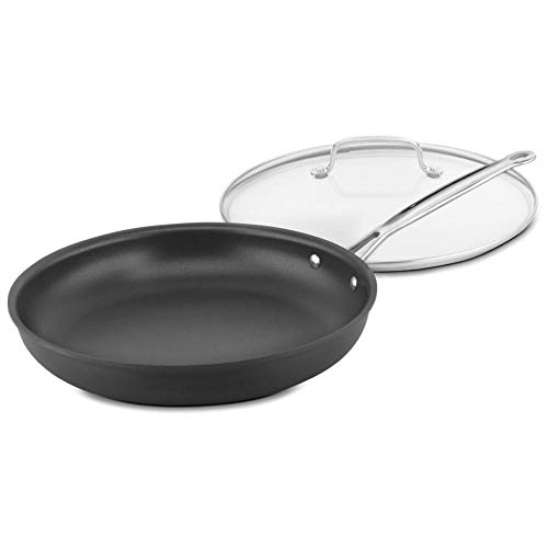 Cuisinart 12-Inch Skillet, Nonstick-Hard-Anodized with Glass Cover, 622-30GP1