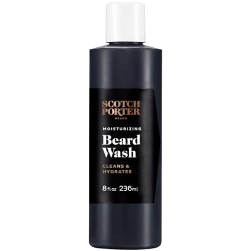 Scotch Porter Moisturizing Beard Wash | Cleanse, Hydrate & Soften Coarse, Dry Beard Hair while Protecting Skin for a Fuller/Healthier-Looking Beard | Original Scent | 8 oz. Bottle