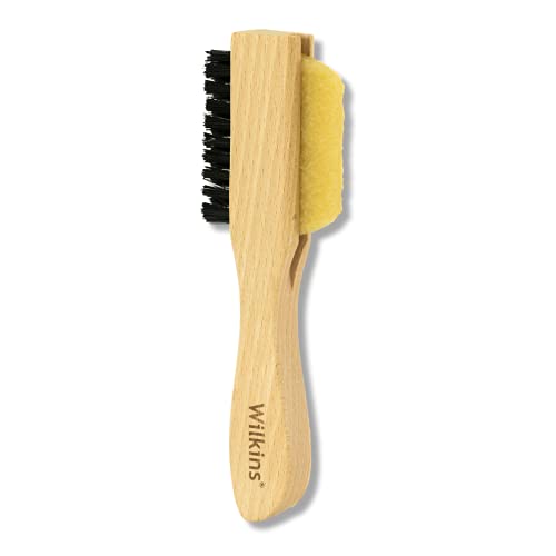 Wilkins Suede Shoe Cleaner Brush - Yellow Rubber Suede Eraser with Soft Bristle Brush for Suede Cleaner and Nubuck Brush