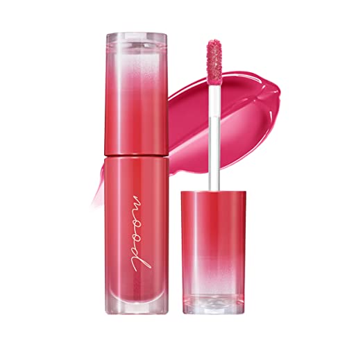 Peripera Ink Mood Glowy Tint, Lip-Plumping, Naturally Moisturizing, Lightweight, Glow-Boosting, Long-Lasting, Comfortable, Non-Sticky, Mask Friendly, No White Film (05 CHERRY SO WHAT)