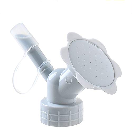 Bottle Cap Sprinkler 2 in 1 Reusable Plastic Sprinkler Nozzle for Flower Bottle Watering Cans Shower Head Garden Tool Grey Color