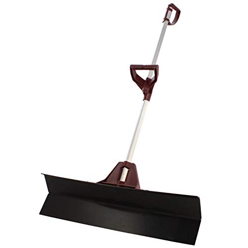 36 Inch Easy Doze-It Premium Performance Snow-Plow Push Shovel with Forever Handle and Ergo Connex Grip | Snow Shoveling of Walk & Driveway | Made in USA by Vertex Products | Model EX930.36