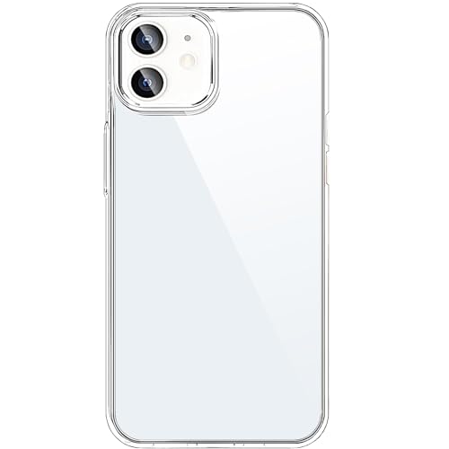 TENOC Phone Case Compatible for iPhone 12 & iPhone 12 Pro, Clear Case Shockproof Protective Bumper Slim Cover 6.1 Inch