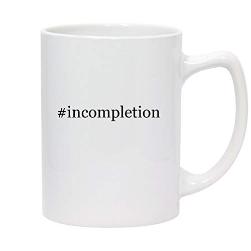 Molandra Products #incompletion - 14oz Hashtag White Ceramic Statesman Coffee Mug