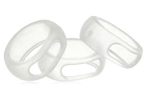 RingSkin Silicone Ring Protector for Working Out. Engagement and Wedding Ring Protector. (3-pack with Protective Case)